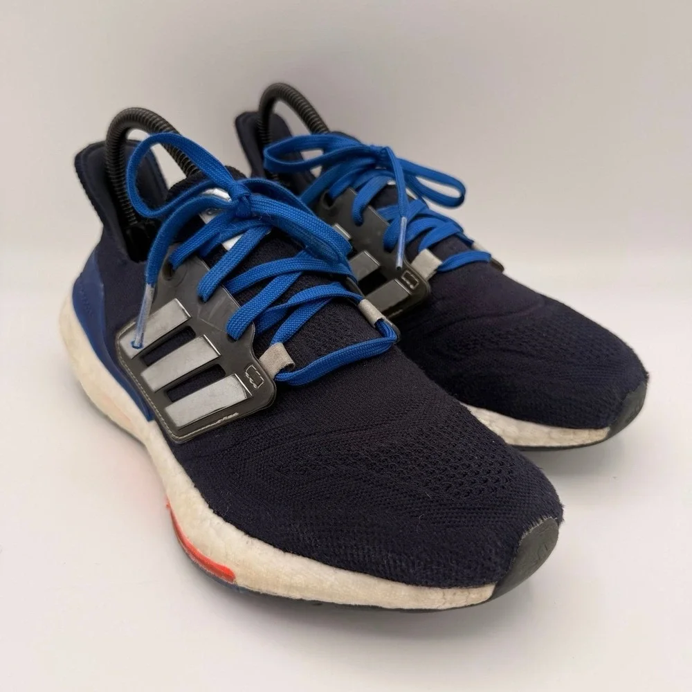 Women's Adidas Ultraboost 22 Legend Ink Orange Red Blue Athletic Shoes Size‎ 7